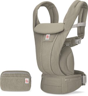 Ergobaby Omni Deluxe Bæresele Mesh, Soft Olive