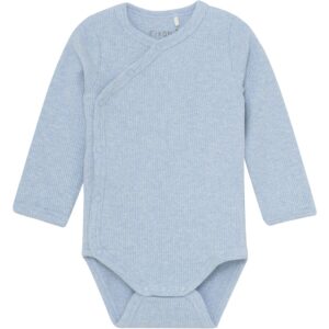 FIXONI Blue Fog Melange Wrap Body LS Mélange Rib - Str. 68