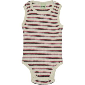 FUB Baby Body Ecru/Dark Navy/Bright Red - Str. 80