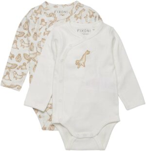 Fixoni Body 2-pak, Pristine, 50, Babytøj