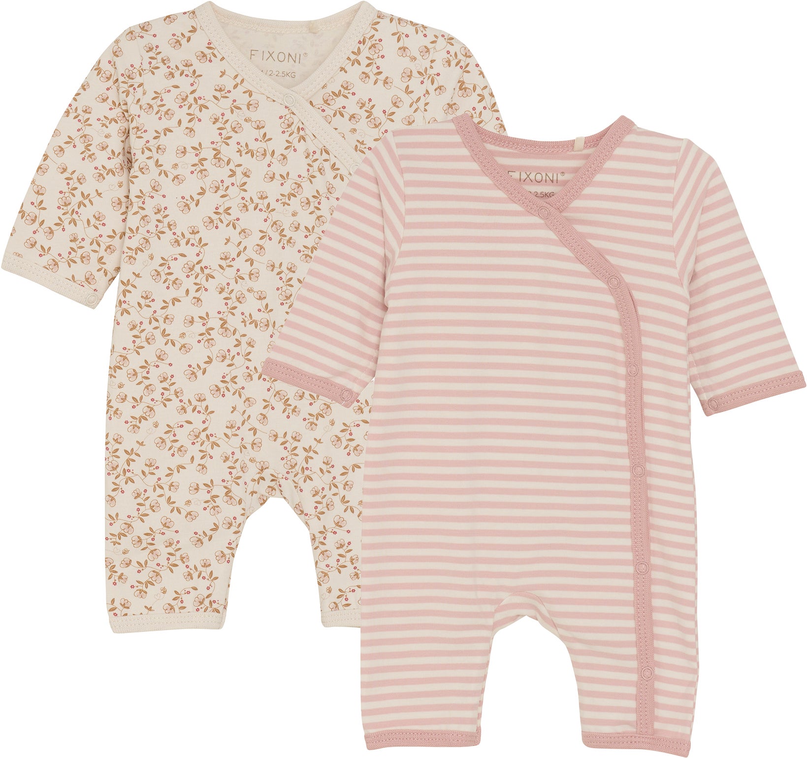 Fixoni Præmatur Pyjamasser 2-pak Str. 32, Pink Fixoni Præmatur Pyjamasser 2-pak Str. 32, Pink