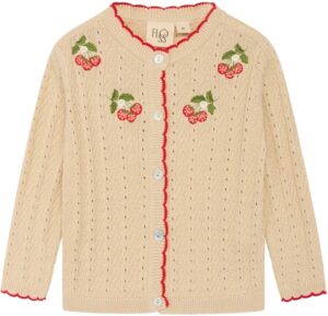 Flöss Cardigan Faye WarmCotton/Rouge