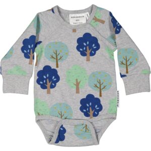 Geggamoja Body Bambus, Trees, 50-56, Babytøj