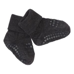 GoBabyGo Strømper - uld - Dark Grey Melange