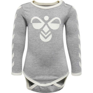 Hummel Grey Melange Flipper Body L/S - Str. 92