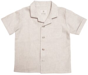 Huttelihut Skjorte Summershirt Striber Off-white