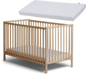 JLY SIGNE Heaven Tremmeseng med BabyMatex Madrass Soft Plus 60x120