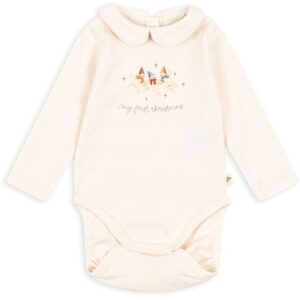 Konges Sløjd Antique White My First Christmas Body Gots - Str. 6 mdr