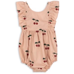 Konges Sløjd Ma Grande Cerise Blush Verbena Romper GOTS - Str. 18 mdr