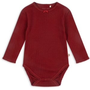 Konges Sløjd Red Dahlia Minnie Body GOTS - Str. 9 mdr