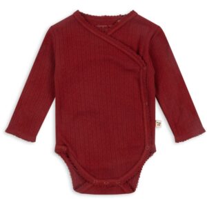 Konges Sløjd Red Dahlia Minnie Newborn Body GOTS - Str. 0-1 mdr