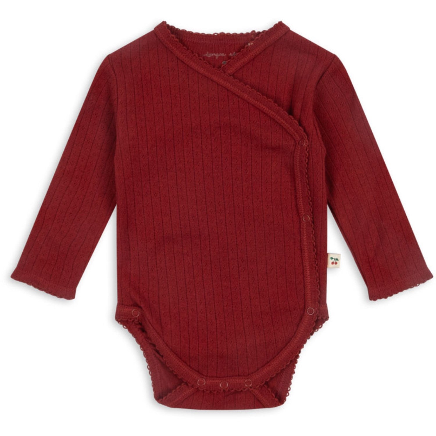 Konges Sløjd Red Dahlia Minnie Newborn Body GOTS - Str. 0-1 mdr Konges Sløjd Red Dahlia Minnie Newborn Body GOTS - Str. 0-1 mdr