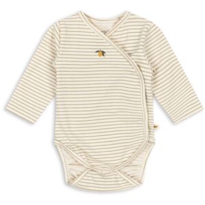 Konges Sløjd Tea Stripe Basic Ls Newborn Body GOTS - Str. 0-1 mdr