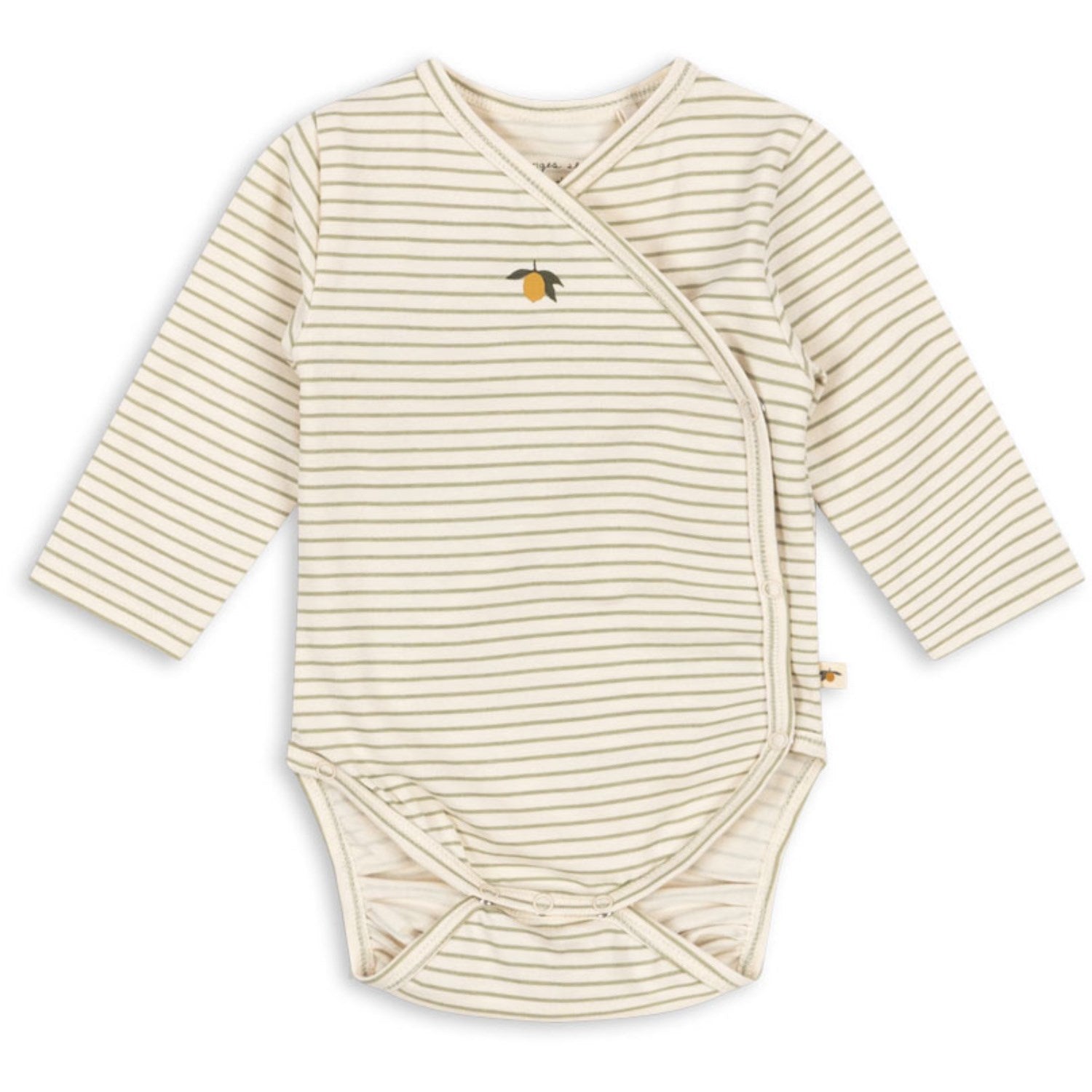 Konges Sløjd Tea Stripe Basic Ls Newborn Body GOTS - Str. 3 mdr Konges Sløjd Tea Stripe Basic Ls Newborn Body GOTS - Str. 3 mdr