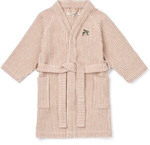 LIEWOOD Bertha Badekåbe Stripe, Tuscany Rose/Creme de la Creme, 3-4 år