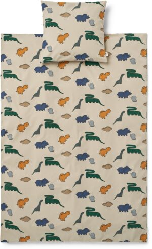 LIEWOOD Ingeborg Sengesæt 100x135, Dinosaurs/Mist