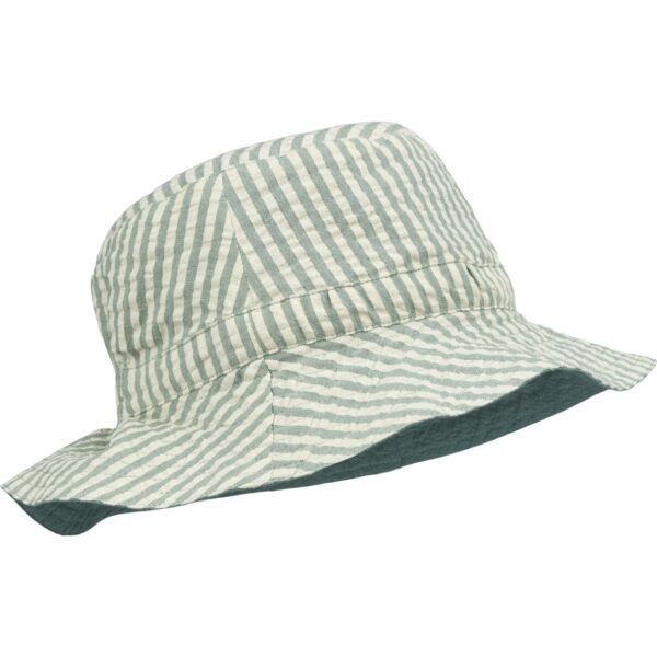 LIEWOOD Sander Solhat Y/D Stripe Peppermint/Sandy - Str. 6-9 mdr