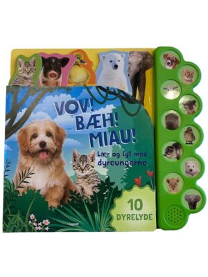 Lær og lyt med dyreungerne - Børnebog - Board books