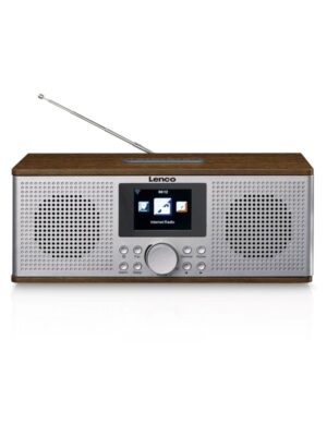 Lenco DIR-170WA Smart Internet radio with DAB+ FM and Bluetooth® - Wood - DAB+/FM - Stereo - Brun
