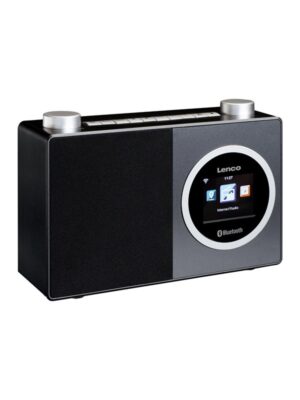 Lenco DIR-70BK - Internet radio with colour display and Bluetooth® - Black - Stereo - Sort