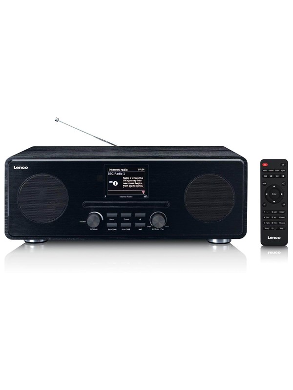 Lenco IR DAB+ FM radio with CD BT and RC - DAB+/FM - Sort Lenco IR DAB+ FM radio with CD BT and RC - DAB+/FM - Sort