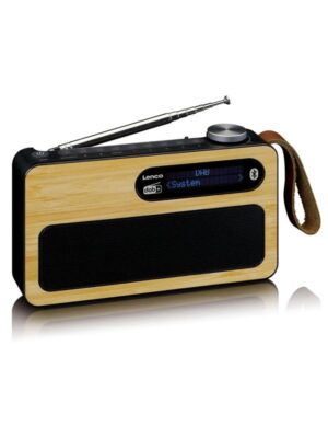 Lenco PDR-040 - DAB+ radio - Bamboo - DAB+/FM - Stereo - Sort