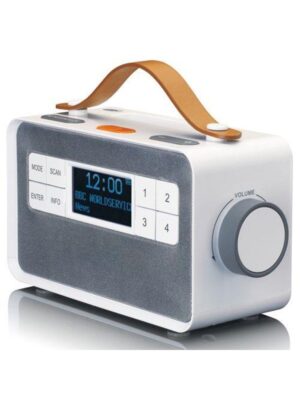 Lenco PDR-065WH - Portable FM/DAB+ radio with big buttons and "Easy Mode" function - DAB+/FM - Stereo - Hvid