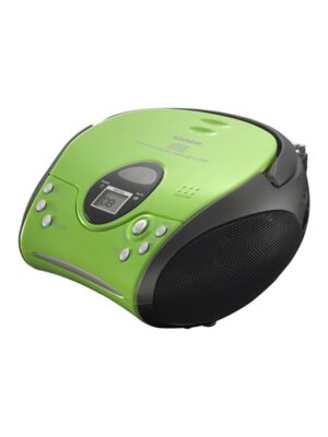 Lenco SCD-24 portable FM radio/CD player - Green/Black - FM - Stereo - Grøn