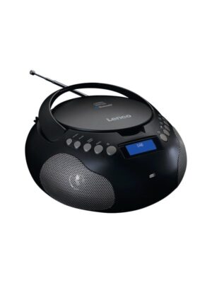 Lenco SCD-341BK - Boombox with DAB+/ FM radio and Bluetooth® - DAB/DAB+/FM - Stereo - Sort