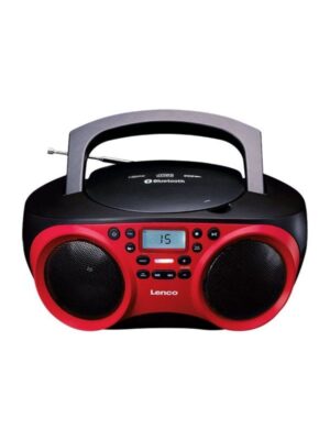 Lenco SCD-501RD Portable FM Radio CD-USB player with Bluetooth® - FM - Stereo - Rød