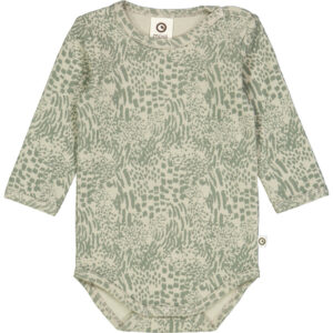 Leopard printet body - Soft green/ Poetry green - 92
