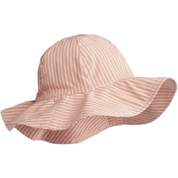 Liewood Amelia Solhat Y/D Stripe Tuscany Rose Creme De La Creme - Str. 6-9 mdr
