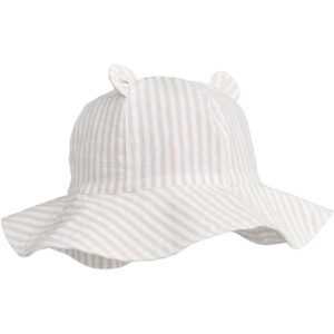 Liewood Amelia Solhat Y/D Stripes Crisp White Sandy - Str. 1-2 år