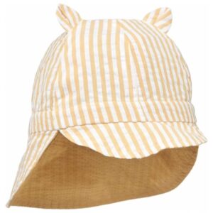 Liewood Gorm Reversible Seersucker Solhat Jojoba/White - Str. 3-4 år