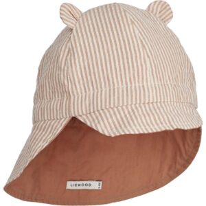 Liewood Gorm Solhat Stripe Tuscany Rose/Sandy - Str. 3-4 år