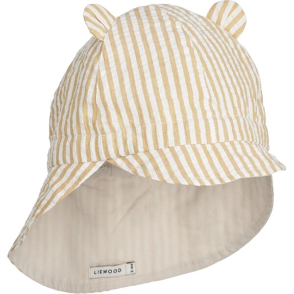 Liewood Gorm Solhat Stripe Yellow Mellow/Créme - Str. 3-4 år
