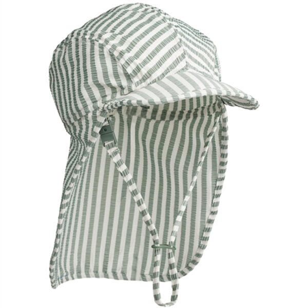 Liewood Lusio Solhat Y/D Stripe Peppermint/CrÃ¨me De La CrÃ¨me - Str. 1-2 år