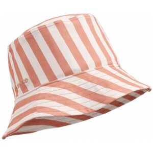 Liewood Matty Stripe Solhat Dusty Coral/Creme De La Creme - Str. 3-4 år
