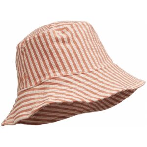 Liewood Matty Stripe Solhat Seersucker Tuscany Rose/Sandy - Str. 3-6 mdr