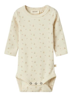 Lil Atelier Gago Slim Body - Turtledove/Flower - 56 cm