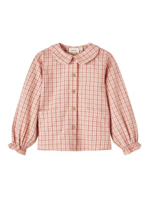 Lil Atelier Lucy Loose Shirt - Baked Clay - 92 cm
