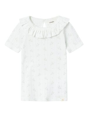 Lil Atelier Rachello Dia Slim Shirt - Coconut Milk - 92 cm
