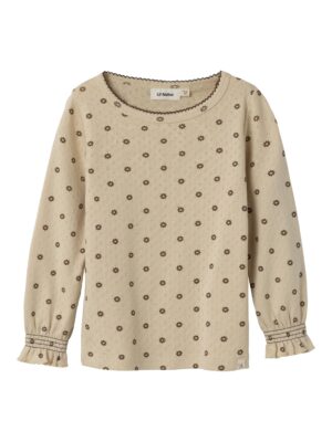 Lil Atelier Rachello Slim Shirt - Wood Ash - 92 cm