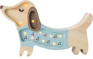 Little Lights Lampe Hundehvalp, Blå, Børnelampe