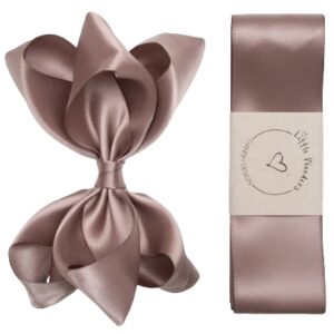 Little Wonders Dåbsbånd Bellis Silke Satin Chokolade