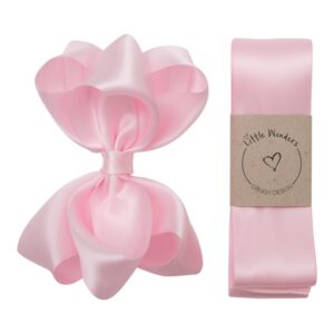 Little Wonders Dåbsbånd Bellis Silke Satin Powder Pink