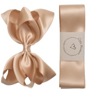 Little Wonders Dåbsbånd Bellis Silke Satin Tan