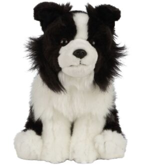 Living Nature Bamse - 24x10 cm - Border Collie - Sort/Hvid