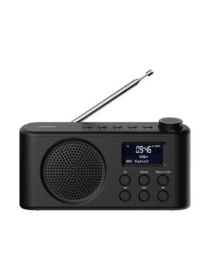 Majority Orwell - Lightweight compact rechargeable DAB Radio - DAB+/FM - Mono - Sort