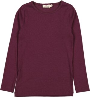 MarMar Bluse Tani - Modal Fine Rib - Deep Mulberry